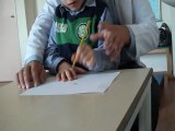 Efe ile Uygun Kalem Tutma Becerisi ve Çizgi Çalışması  MEHMET VAR (Özel Eğitim Öğretmeni)