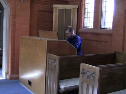 At the name of Jesus - Chris Lawton at Golders Green Crematorium, London