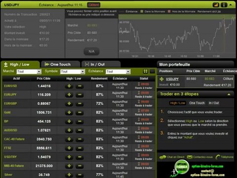 Analyse des Options Binaires