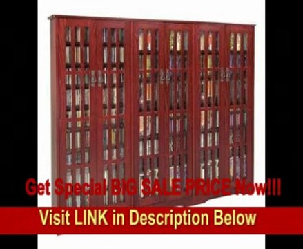 High Capacity Glass Door Cabinet - Dark Cherry REVIEW
