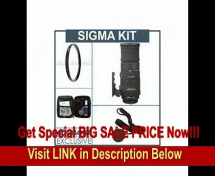 BEST BUY Sigma 150-500mm f/5-6.3 DG APO OS (Optical Stabilizer) HSM AF Lens Kit, for Nikon AF Cameras with Tiffen 86mm UV Filter, Lens Cap Leash, Professional Lens Cleaning Kit