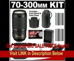 Nikon 70-300mm f/4.5-5.6G ED IF AF-S VR Digital SLR Zoom Lens with HB-36 Hood & Pouch Case   2 EN-EL3e Battery Packs   Nikon Case   Accessory Kit for D90, D300, D300s, D700 FOR SALE