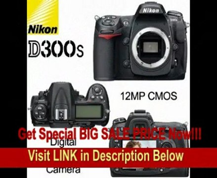 BEST BUY Nikon D300s 12MP CMOS Digital SLR Camera with 18-55mm f/3.5-5.6G AF-S DX VR and 55-200mm f/4-5.6G ED IF AF-S DX VR Zoom-Nikkor Lens + 16GB Deluxe Accessory Kit