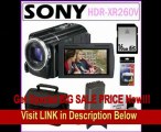 Sony HDR-XR260V HD Handycam 8.9 MP Camcorder with 30x Optical Zoom and 160GB HDD + 16GB SDHC + Sony Case + Replacement Battery Pack + Accessory Kit FOR SALE