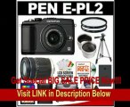 BEST BUY Olympus Pen E-PL2 Micro 4/3 Digital Camera & 14-42mm & 40-150mm Lens (Black) with 32GB Card