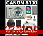 SPECIAL DISCOUNT Canon PowerShot S100 12.1 MP Digital Camera (Silver) with 16GB Card   Battery   Case   Underwater Housing   Cleaning & Accessory Kit