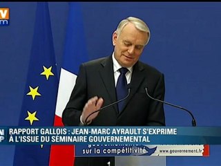 Lapsus d'Ayrault : "favoriser la spéculation" , euh "la spécialisation"