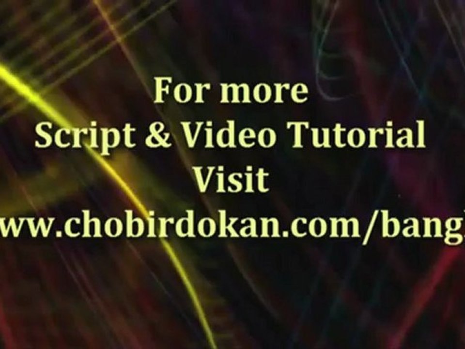 Photoshop Bangla Tutorial-Text effects with strokes and smart object