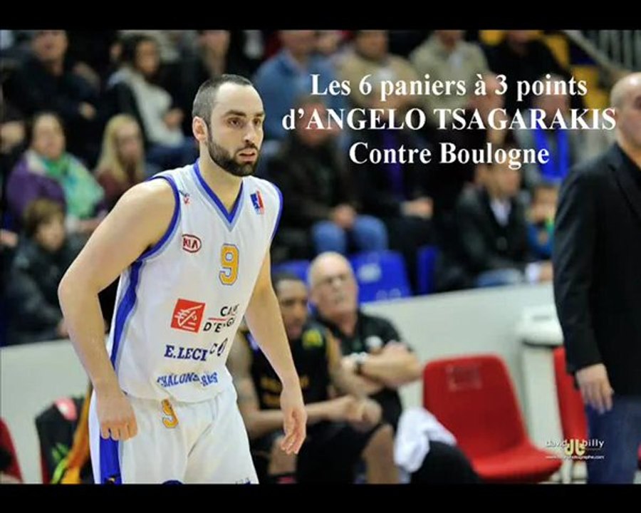 20121102 : CCRB - BOULOGNE : Les 6 paniers à 3 points d'Angelo TSAGARAKIS