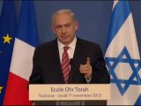 Discours de Benjamin Netanyahou à lécole Ozar Hatorah de Toulouse
