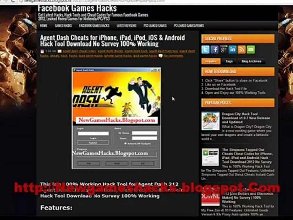 Agent Dash iPhone Mods & Hack Tool - Hack Glitch Cheat Tutorial - iPod How To Coins Unlimited