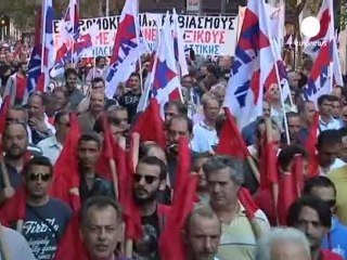 Grèce : grosse affluence dans les manifestations contre...