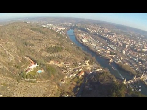 Balade paramoteur sur Cahors et environs