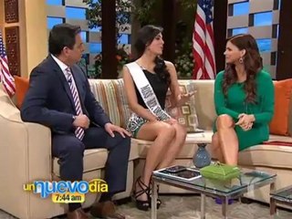 Dulcita Lieggi Miss Rep. Dominicana 2012 en Un Nuevo Dia.