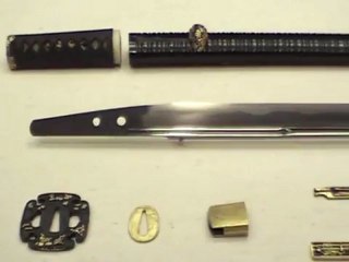 Samurai Armour Helmet and Katana blade shakudo tanto