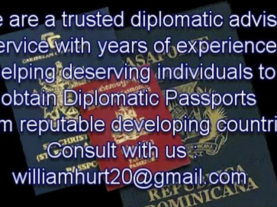 Diplomatic Passports and Appointments -johnwayne1@accountant.com