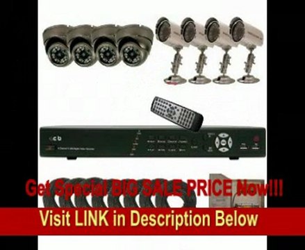 SPECIAL DISCOUNT CIB K808AV500G8753-8403 8CH Network Security Surveillance KIT w/ Eight CCD Ca...