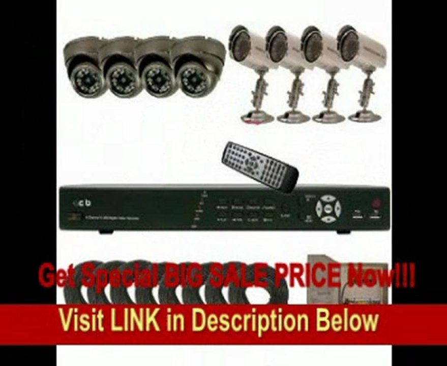 SPECIAL DISCOUNT CIB K808AV500G8753-8403 8CH Network Security Surveillance KIT w/ Eight CCD Ca...