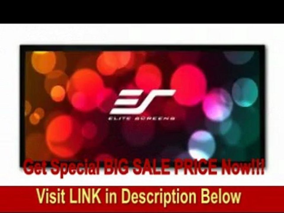 SPECIAL DISCOUNT Elite Screens R125WH1W-A1080 ezFrame Fixed Projection Screen (125 2.35:1 AR)(AT)
