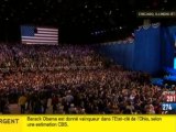 L'explosion de joie des partisans d'Obama à l'annonce de sa victoire