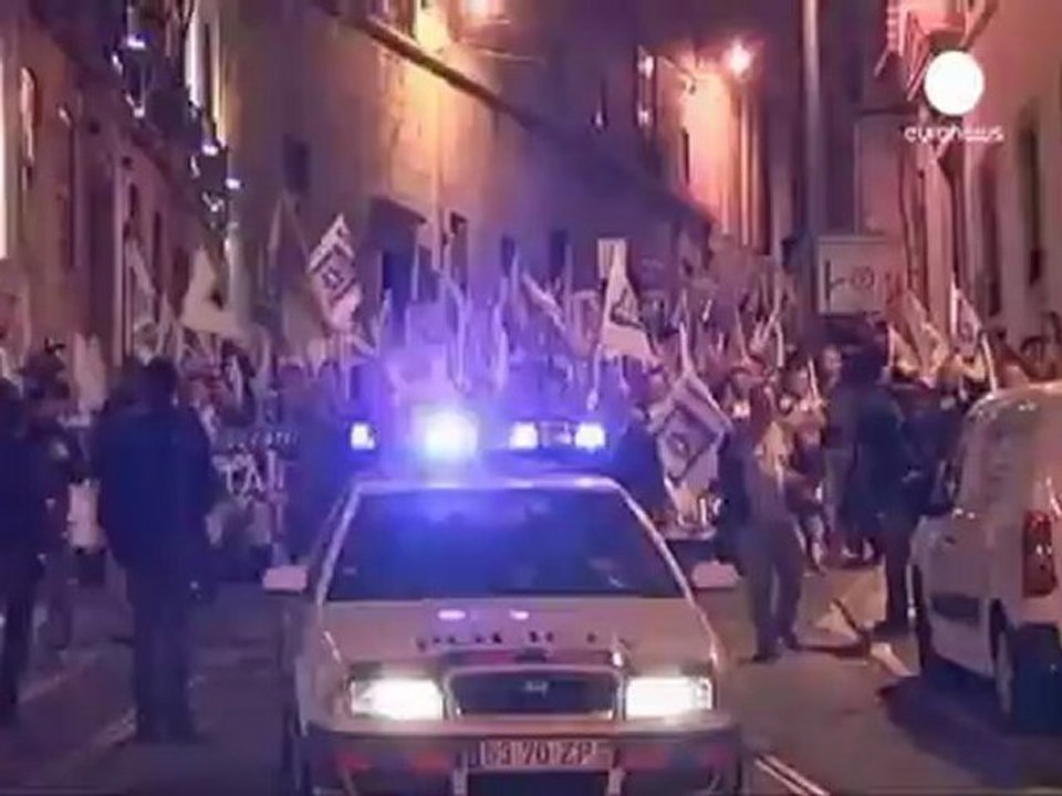 Les policiers portugais manifestent contre l'austérité