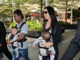 Celina Jaitley SPOTTED with twins