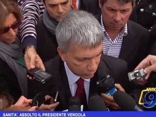 Sanità, assolto il Presidente Vendola