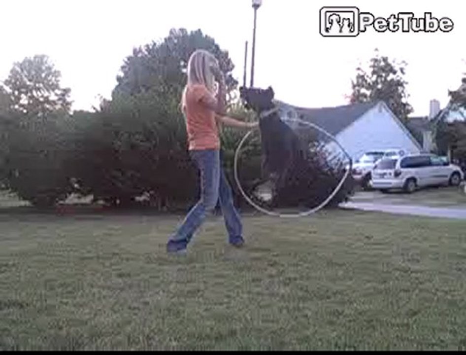 Sabrina Jumps Through Hoops