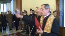 Napolitano - Corona d'alloro sulla lapide dei Caduti del Quirinale (04.11.12)