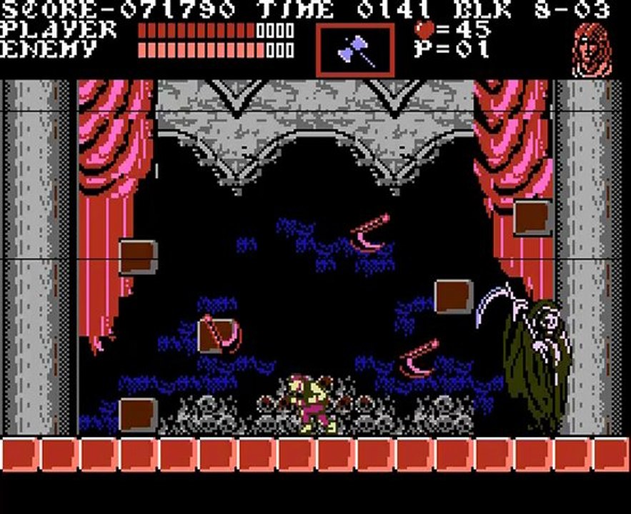 Castlevania 3 Walkthrough 8)Tuons la mort