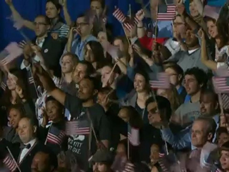US election: The rousing finale of Obama's speech