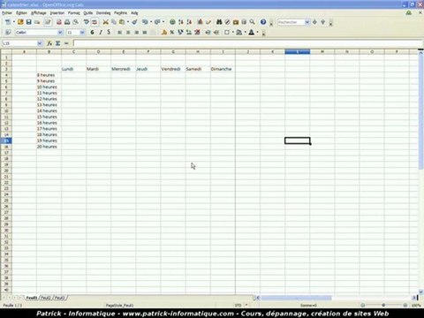 Tuto Calc 3- Bordures - Extrait