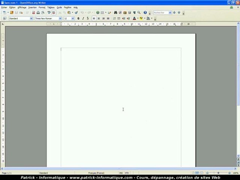 Tuto Writer 3 - Carte Menu - Extrait