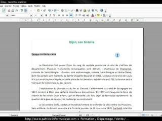 Tuto Writer 3 - Encadrer et bordures de page - Extrait