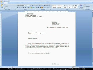 Tuto Word 2007 - Lettrine - Extrait