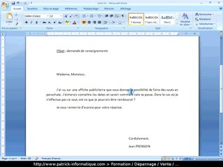 Tuto Word 2007 - Publipostage et Personnalisation - Extrait