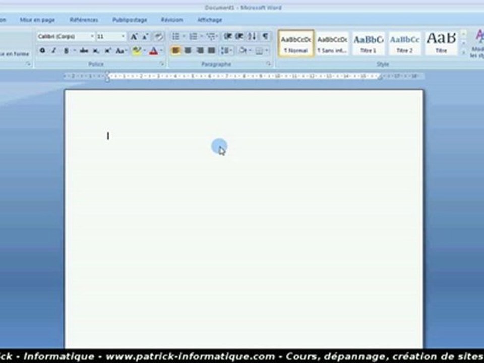 Tuto Word 2007 - Tableau simple portrait - Extrait