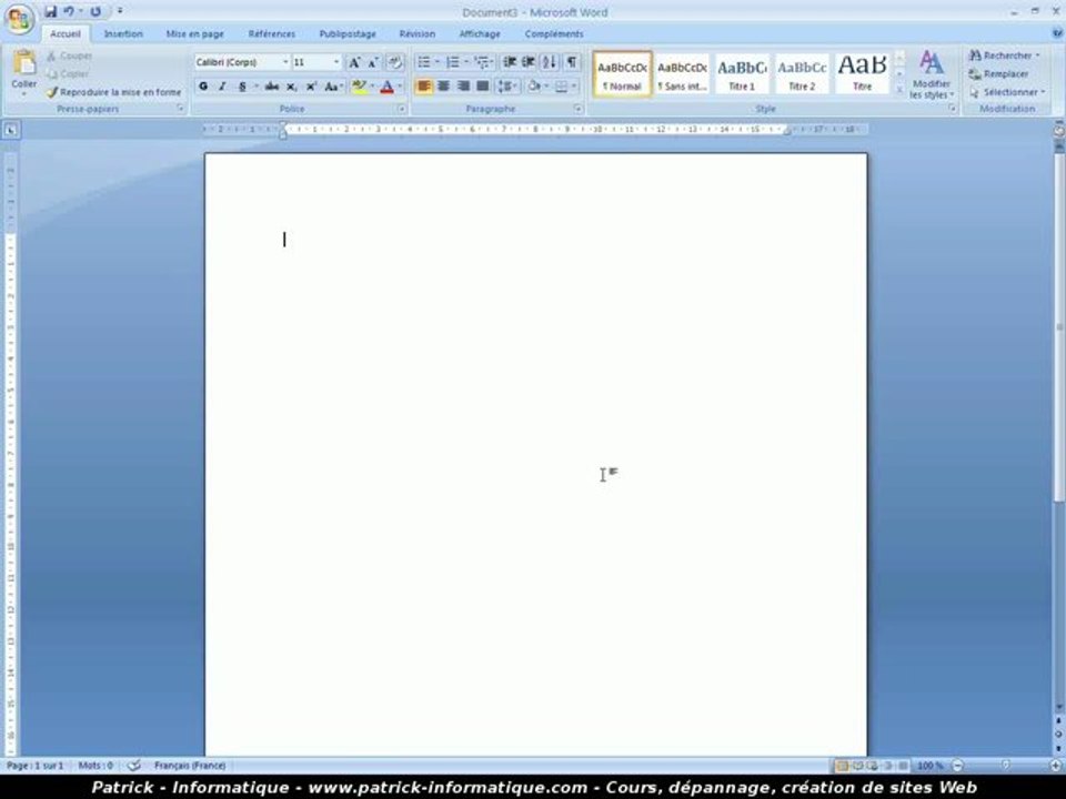 Tuto Word 2007 - Insérer symboles - Extrait