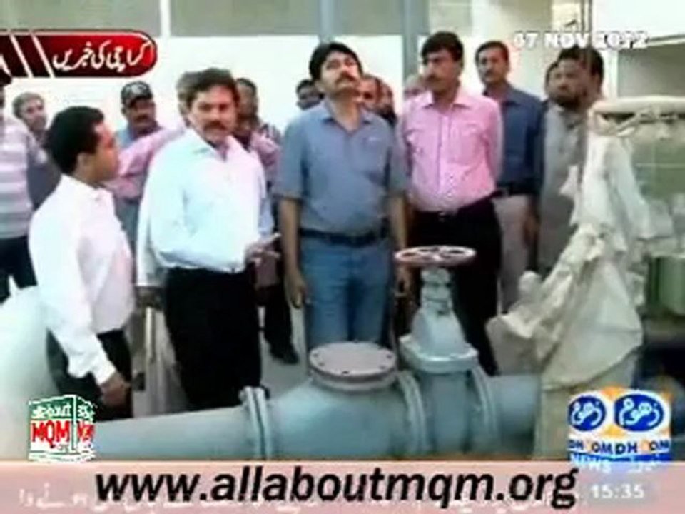 MQM public representative visit development site in Karachi