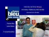 Simon Briaud sur France Bleu : le MJS Vendée lance une pétition en faveur du mariage pour tous - FBLO du 7-11-12