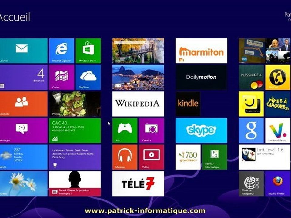 Tuto Windows 8 - Paramétrer la recherche directe dans une App - Extrait