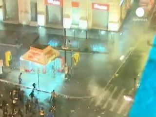 Yunanistan'da olaylı gösteri