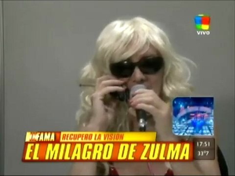 Zulma Lobato operada de la vista
