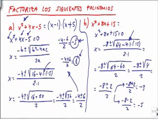 matemticas 4 eso factoriza los siguientes polinomios ejercicio 15