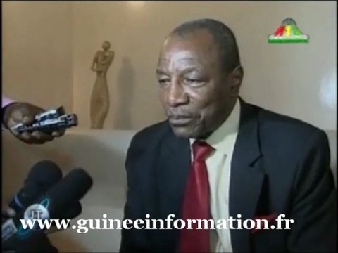 JT RTG DU 07.11.2012. RETOUR D'ALPHA CONDE D'Abou Dhabi