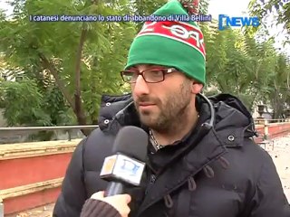 I catanesi denunciano lo stato di abbandono di villa Bellini
