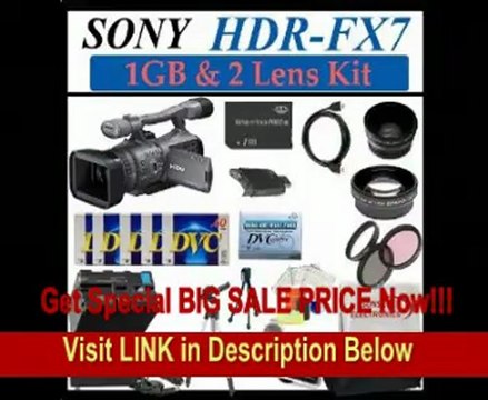 Sony HDR-FX7 3cmos HDV 1080i Camcorder + Complete Lens, Battery & Tripod Accessories Package (Everything you Need) FOR SALE