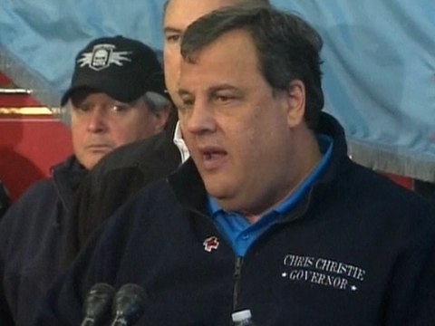 New Jersey Governor Chris Christie Outlines Evacuation Preparations for Nor'easter Storm on the Heels of Hurricane Sandy