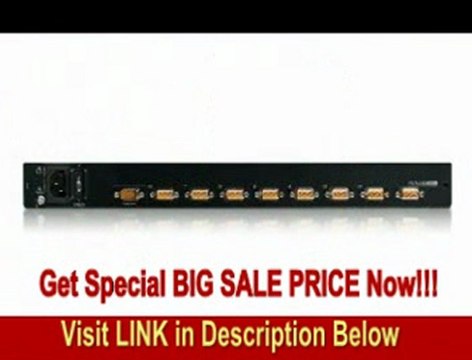 SPECIAL DISCOUNT IOGEAR 8-Port Integrated KVated KVM Console with 17 Inch TFT LCD Active Matrix Monitor, Keyboard and Touchpad GCL1808 (Black)