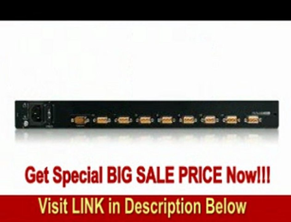 SPECIAL DISCOUNT IOGEAR 8-Port Integrated KVated KVM Console with 17 Inch TFT LCD Active Matrix Monitor, Keyboard and Touchpad GCL1808 (Black)